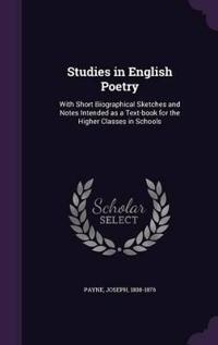 Studies in English Poetry