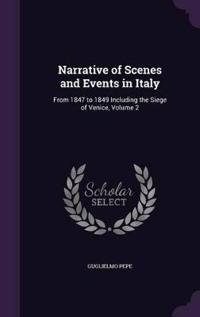 Narrative of Scenes and Events in Italy