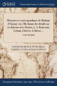 Bokomslag för "Mémoires et correspondance de Madame d'Epinay"