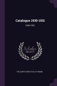 Catalogue 1930-1931