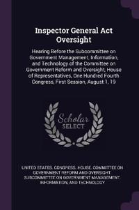 Inspector General Act Oversight