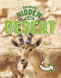 Kirjan kansi "Animals Hidden in the Desert"
