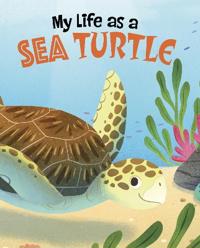 Kirjan kansi "My Life as a Sea Turtle"