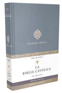 Biblia Católica de apuntes, Tapa dura/tela, Azul, Comfort Print