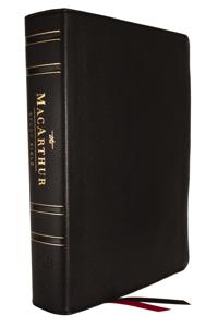 LSB, MacArthur Study Bible, Black Genuine Leather, Comfort Print