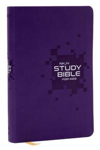 NKJV Study Bible for Kids, Purple Leathersoft