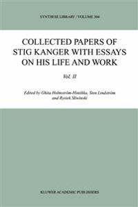 Kirjan kansi "Collected Papers of Stig Kanger with Essays on his Life and Work Volume II"