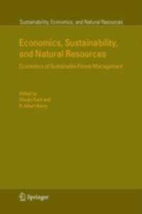Sustainability, Economics, and Natural Resources