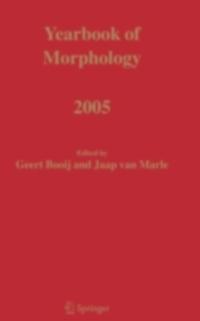 Yearbook of Morphology