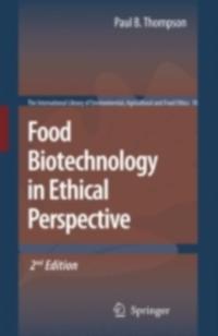 The International Library of Environmental, Agricultural and Food Ethics