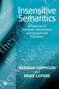 Kirjan kansi "Insensitive Semantics"
