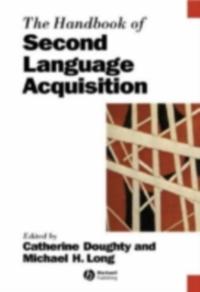 Handbook of Second Language Acquisition