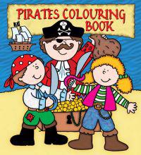 Party Bag Books: 4 X Pirates Colouring Book