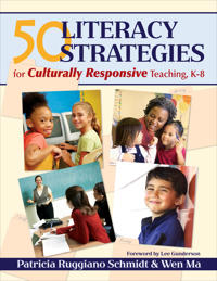 Kirjan kansi "50 Literacy Strategies for Culturally Responsive Teaching, K-8"