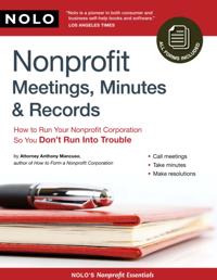 Nonprofit Meetings, Minutes & Records