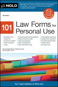 101 Law Forms for Personal Use