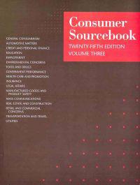 Consumer Sourcebook 3 Volume Set