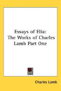 Bokomslag för "Essays of Elia"