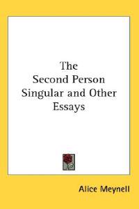 The Second Person Singular and Other Essays