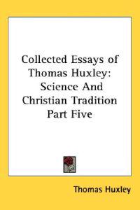 Bokomslag för "Collected Essays of Thomas Huxley"