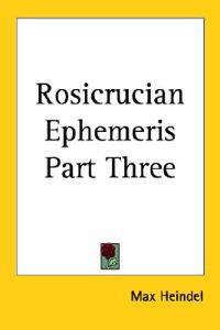 Bokomslag för "Rosicrucian Ephemeris"
