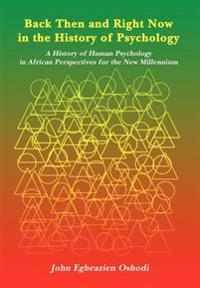 Kirjan kansi "Back Then and Right Now in the History of Psychology"