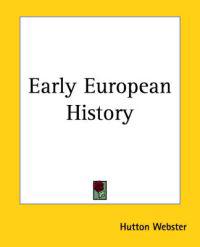 Bokomslag for "Early European History"