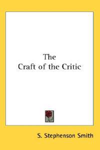 The Craft of the Critic