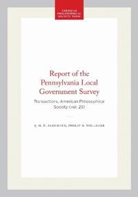 Report of the Pennsylvania Local Government Survey
