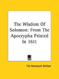 The Wisdom of Solomon