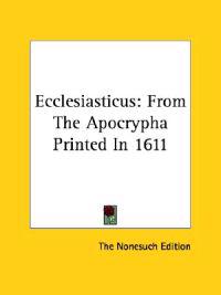Ecclesiasticus
