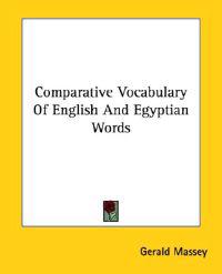 Comparative Vocabulary of English and Egyptian Words