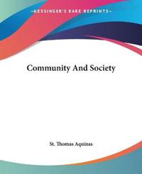 Community And Society
