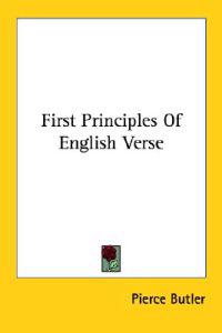 First Principles of English Verse