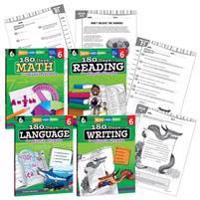 180 Days(TM): Reading, Math, Writing, & Language for Grade 6: 4-Book Set