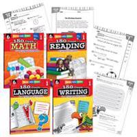 180 Days(TM): Reading, Math, Writing, & Language for Grade 1: 4-Book Set