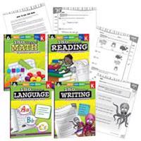 180 Days(TM): Reading, Math, Writing, & Language for Grade K: 4-Book Set