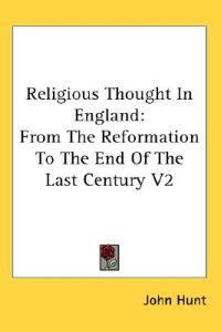 Religious Thought in England