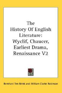 The History of English Literature