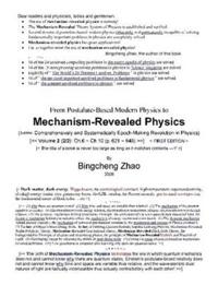 From Postulate-Based Modern Physics to Mechanism-Revealed Physics, Vol.2 (2/2)
