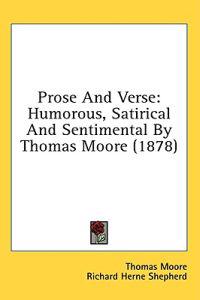 Prose And Verse