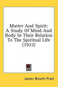 Kirjan kansi "Matter And Spirit"