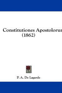 Constitutiones Apostolorum (1862)