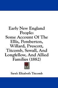 Early New England People
