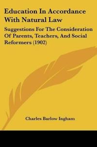 Education In Accordance With Natural Law