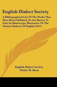 English Dialect Society