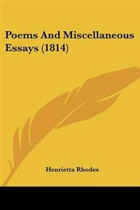 Poems And Miscellaneous Essays (1814)