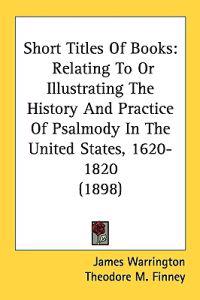 Short Titles of Books