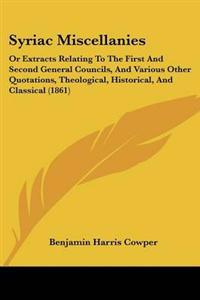 Syriac Miscellanies