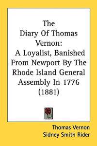 Bokomslag för "The Diary of Thomas Vernon"